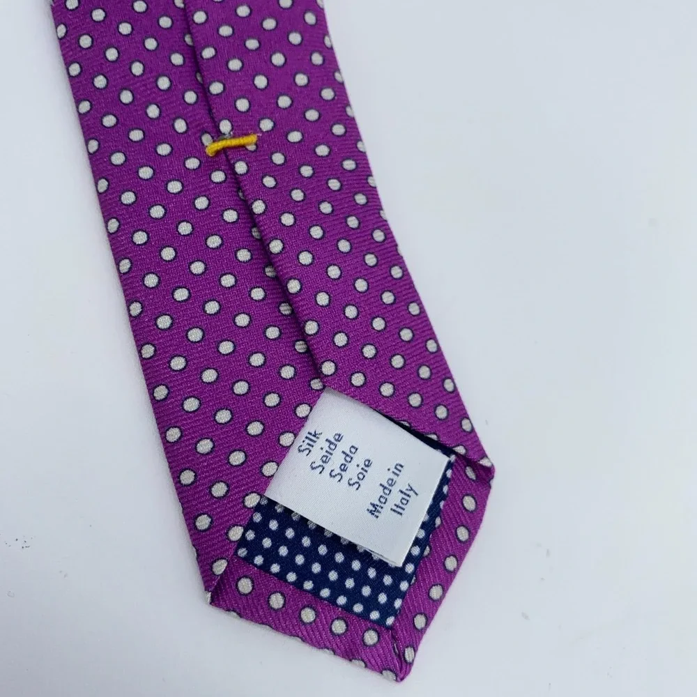 Eton Tie Men One Size Multi Patterned Silk Classic Luxury Necktie Italy Made NWT